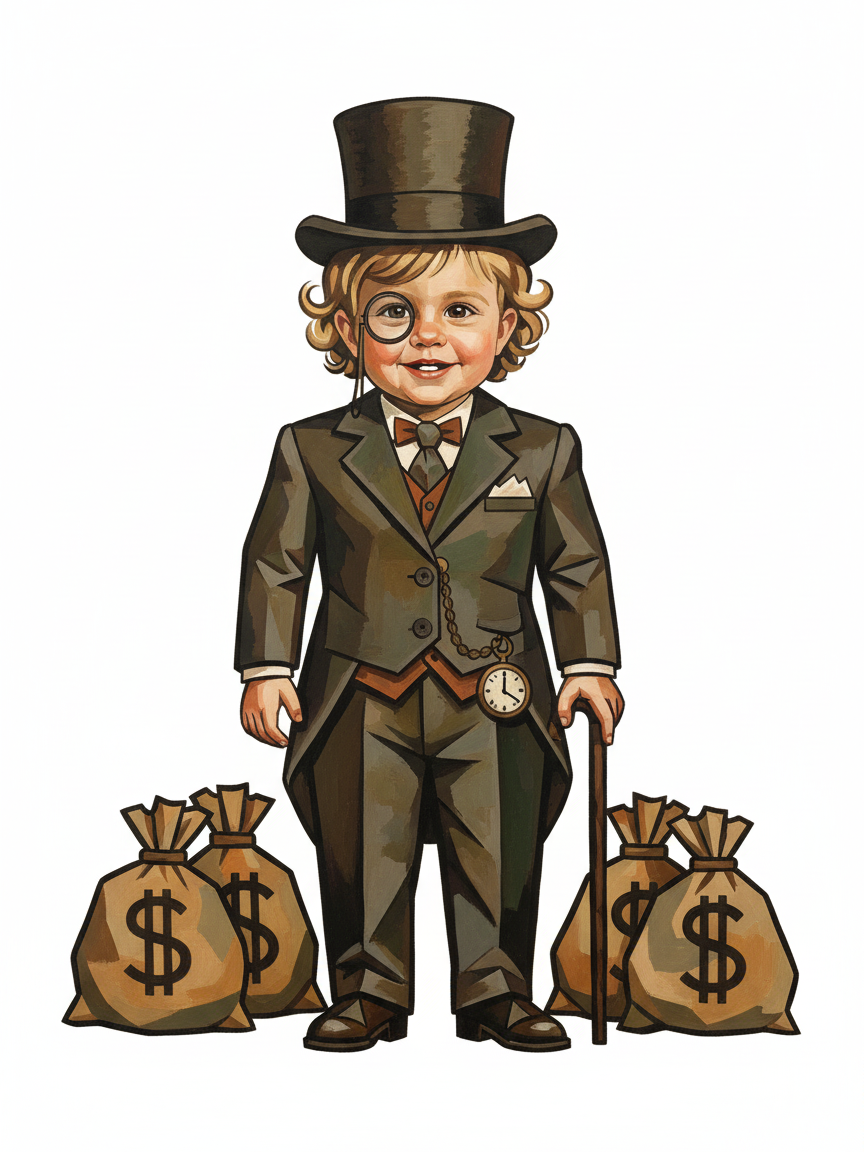 Julia the Classic Millionaire - Cubist Painting