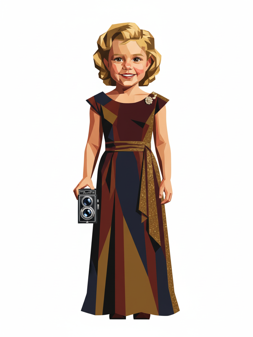 Julia the Starlet - Cubist Painting