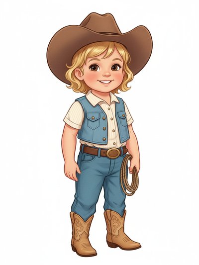 Julia's Wild West Adventure 🤠 - Vintage Storybook