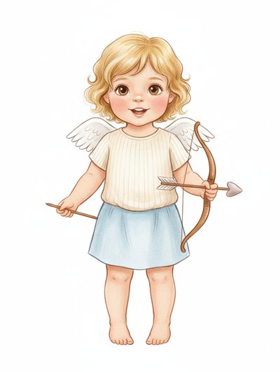 Our Little Cupid Julia 🎯 - Gentle Pencil