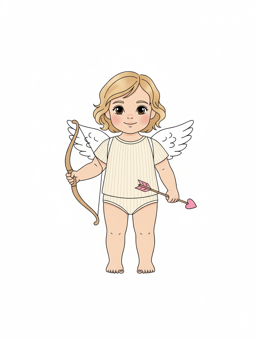 Julia the Cherubic Cupid - Minimalist