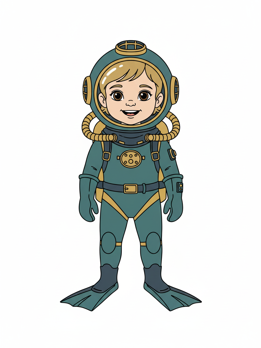 Julia the Diver - Minimalist