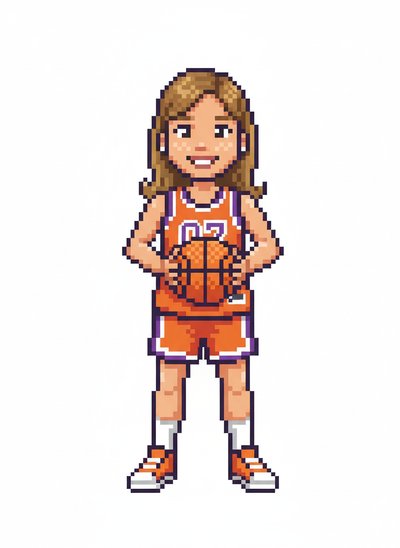 Mary's Basketball Dreams 🏀 - Pixel Art