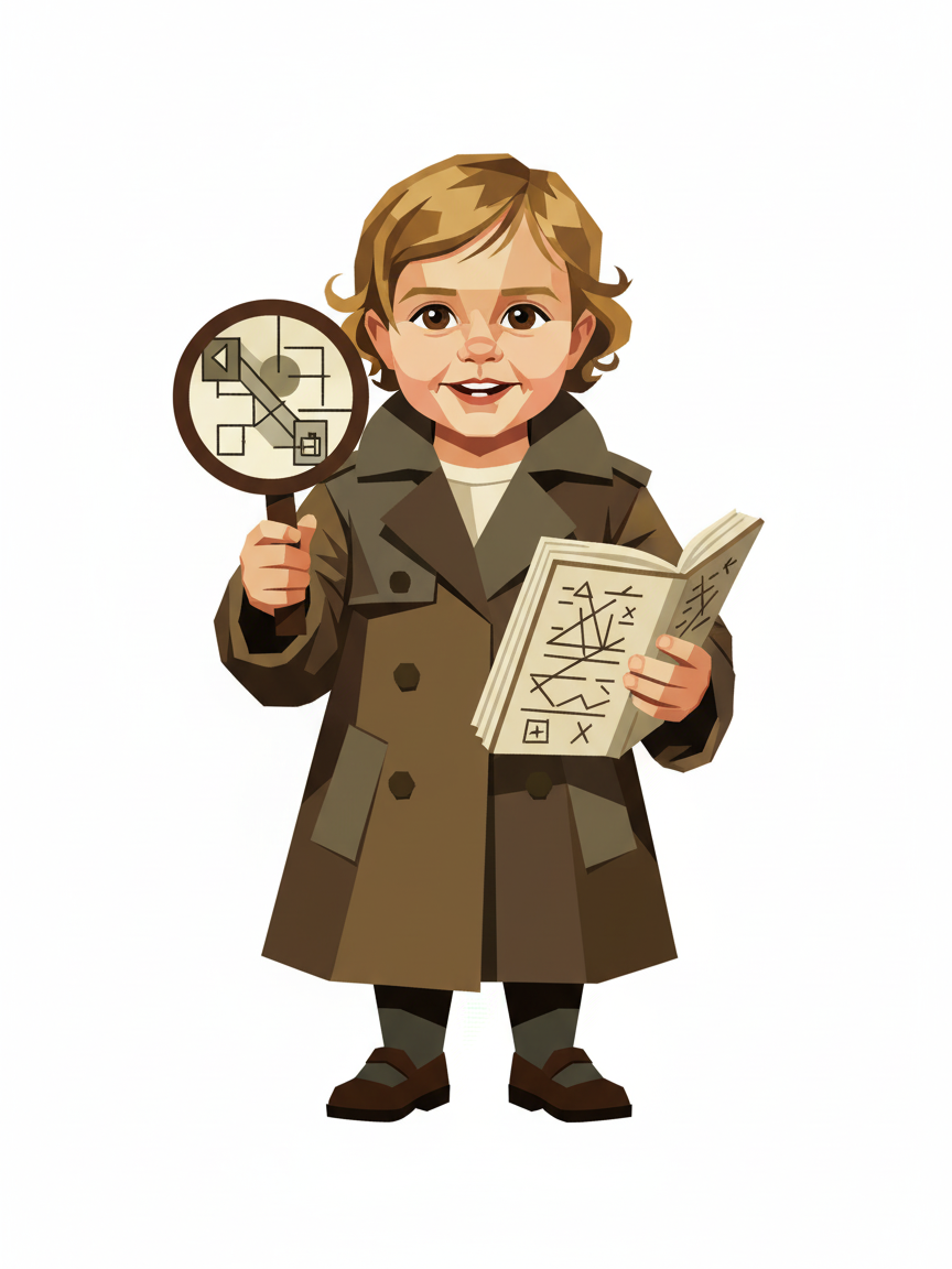 Detective Julia - Cubist Painting