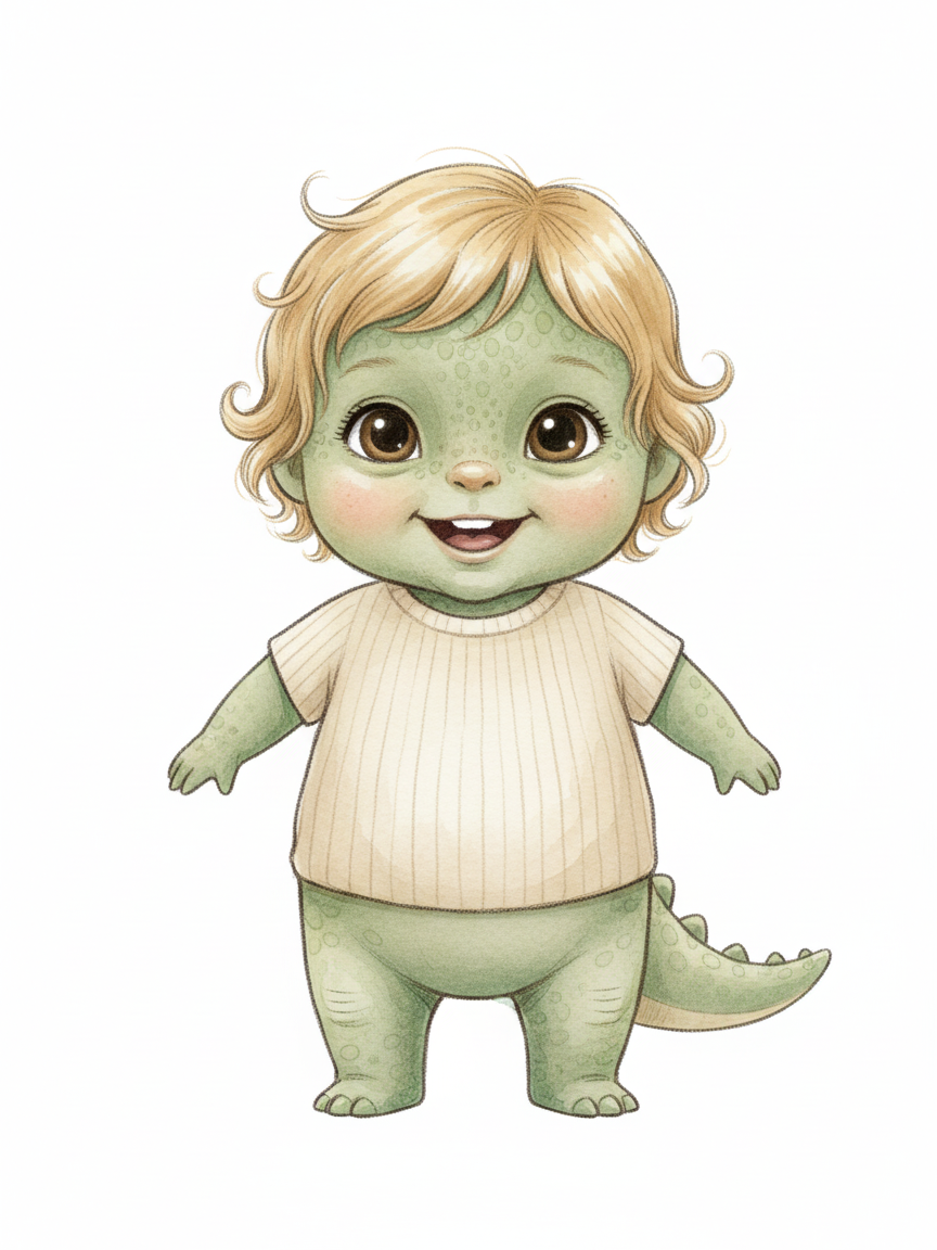 Julia the Dino - Gentle Pencil