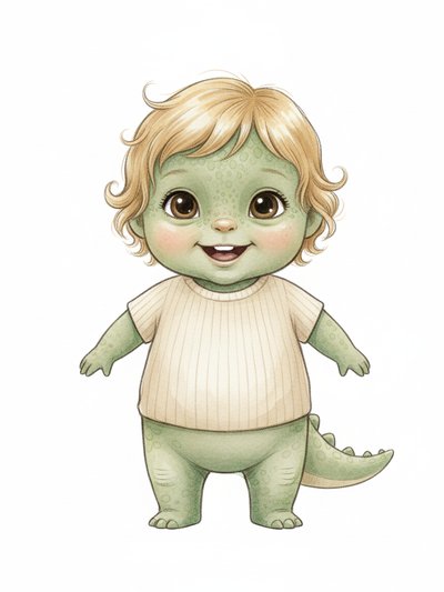 Our Little Dinosaur Julia 🦕 - Gentle Pencil