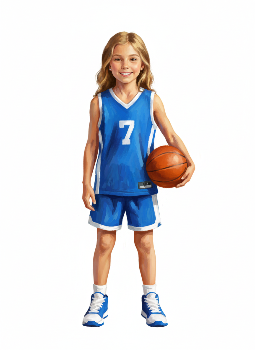 Mary the Baller - Impressionist Painting