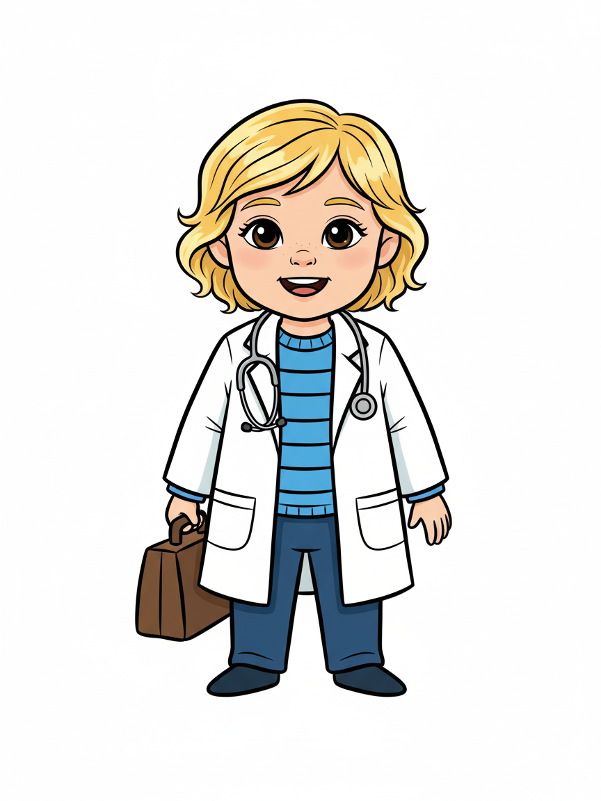 Doctor Julia - Classic Coloring Book