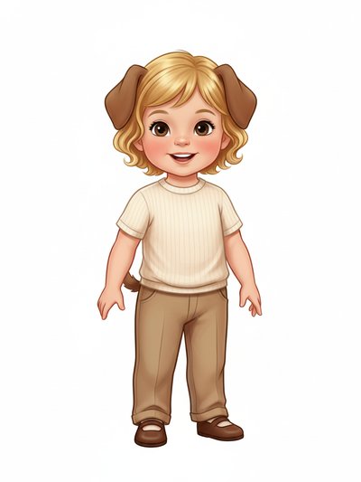 Julia's Puppy Dreams 🐶 - Vintage Storybook