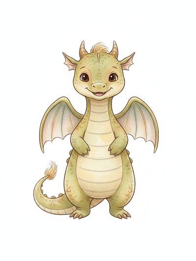 Our Little Dragon Julia 🐉 - Gentle Pencil
