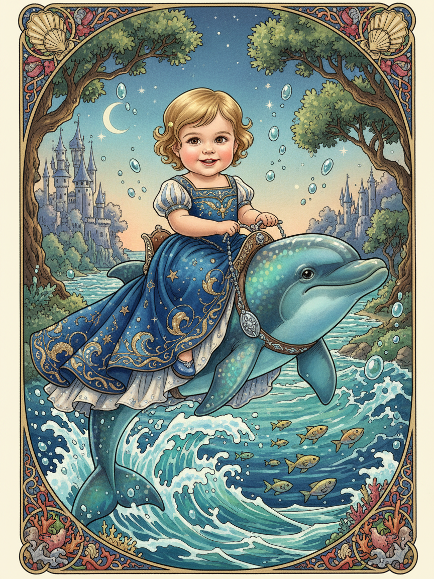 Julia the Dolphin Rider - Fairy Tale Classic