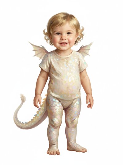 Our Little Dragon Julia 🐉 - Impressionist Painting