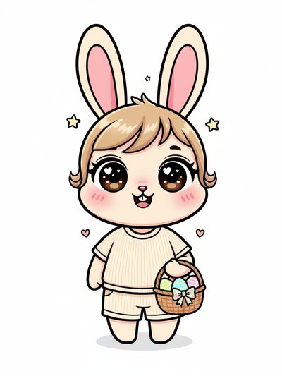 Julia's Easter Bunny Adventure 🐰 - Kawaii Cute