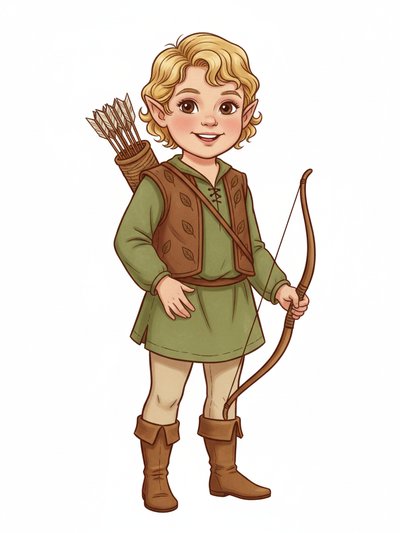 Julia's Enchanted Elf Journey 🌿 - Vintage Storybook