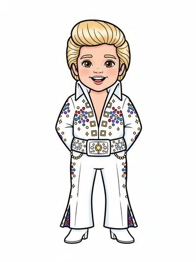 Julia's Rock 'n' Roll Adventure 🎸 - Classic Coloring Book