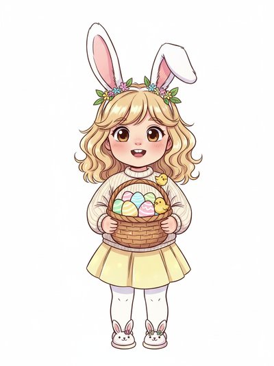 Julia's Easter Bunny Adventure 🐰 - Webtoon Anime