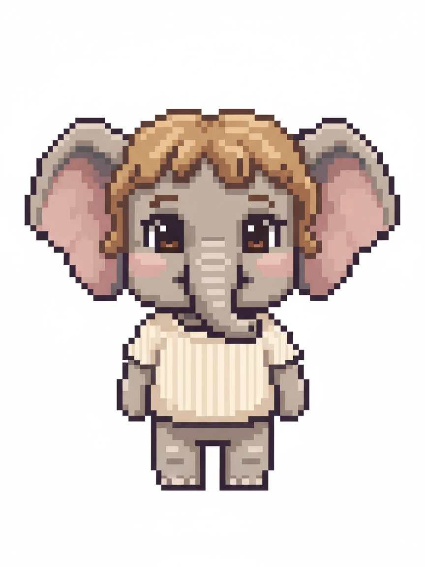 Juliaphant - Pixel Art