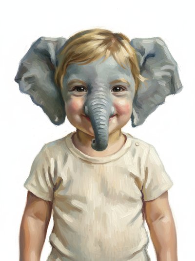 Our Little Elephant Adventure 🐘 - Impressionist Painting