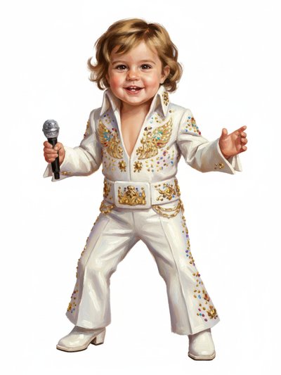 Julia's Rock 'n' Roll Adventure 🎸 - Impressionist Painting