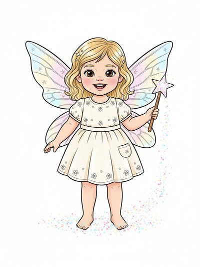 Julia's Fairy Adventures ✨ - Classic Coloring Book