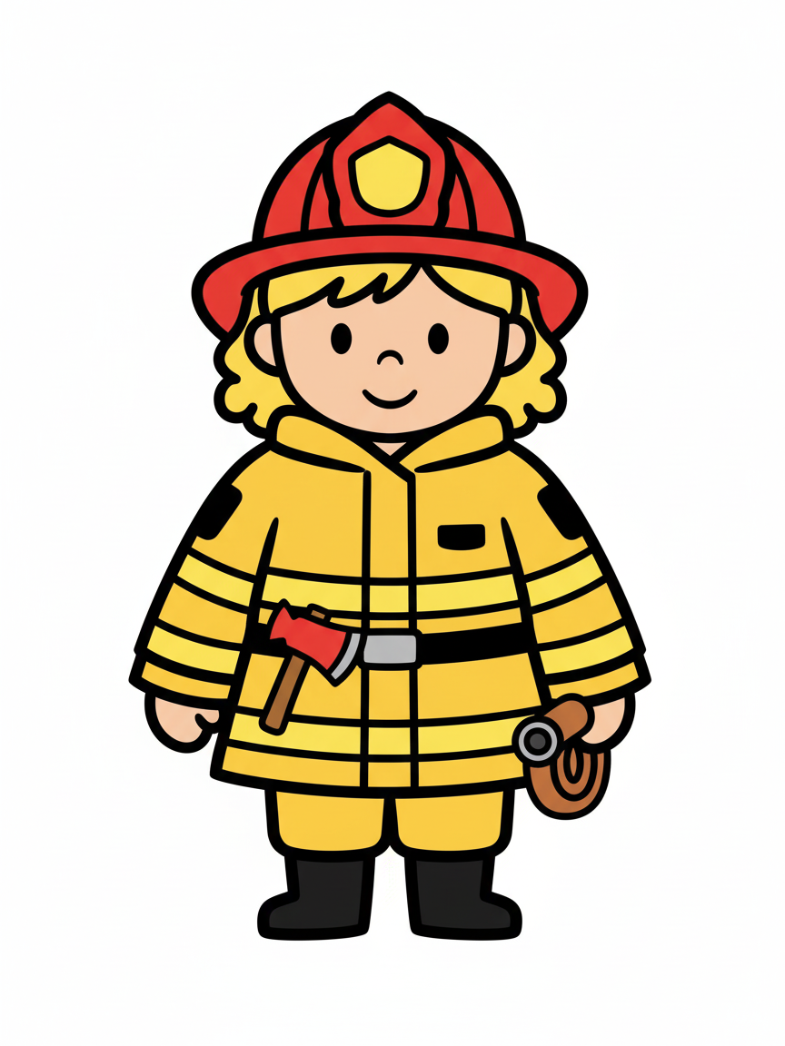 Firefighter Julia - Preschool Simple
