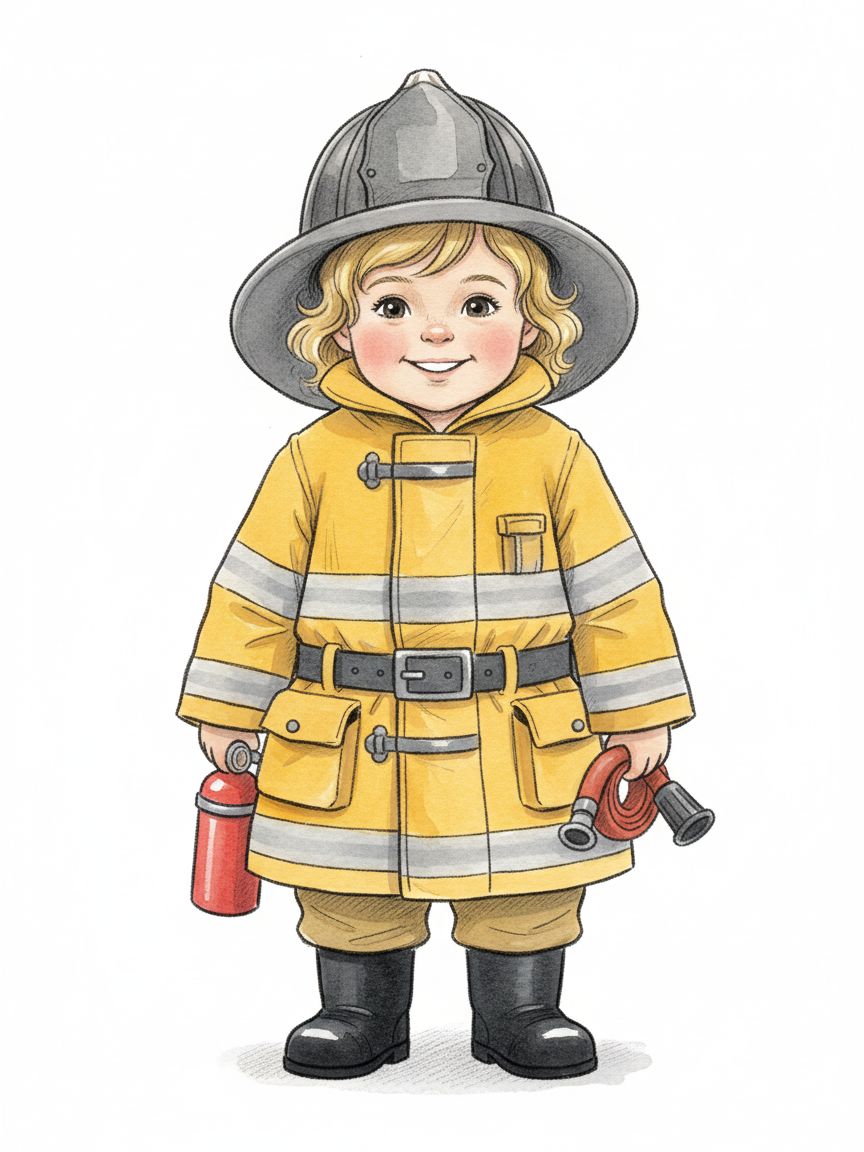 Firefighter Julia - Gentle Pencil