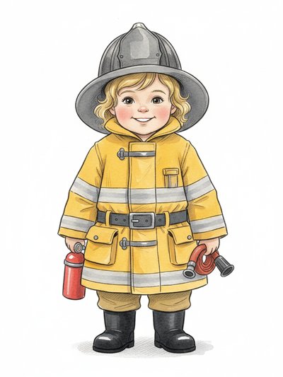 Julia's Firefighter Adventures 🚒 - Gentle Pencil