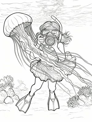 Impressionist Painting - B&W