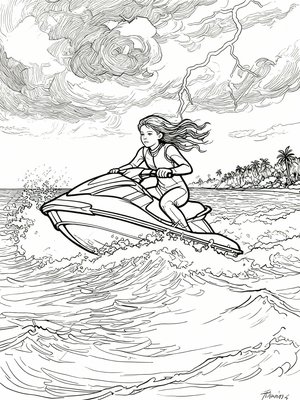 Impressionist Painting - B&W