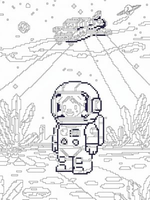 Pixel Art - B&W