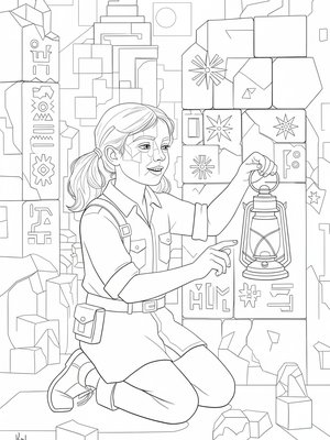 Cubist Painting - B&W