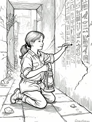 Impressionist Painting - B&W