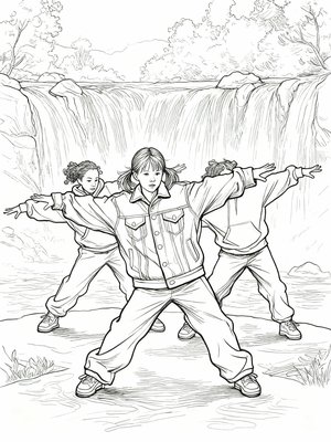 Impressionist Painting - B&W