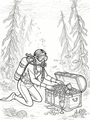 Impressionist Painting - B&W