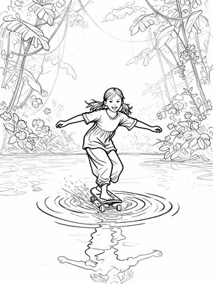 Impressionist Painting - B&W