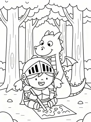 Preschool Simple - B&W