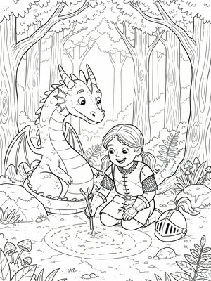 Classic Coloring Book - B&W
