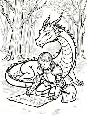 Impressionist Painting - B&W