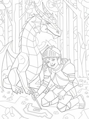 Cubist Painting - B&W