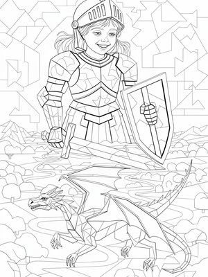 Cubist Painting - B&W