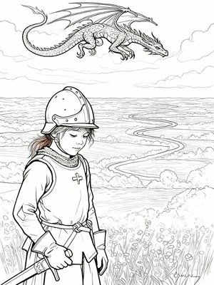 Impressionist Painting - B&W