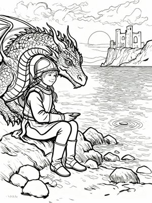 Impressionist Painting - B&W