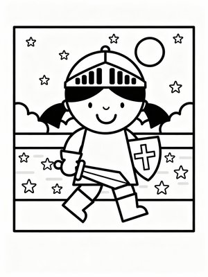 Preschool Simple - B&W