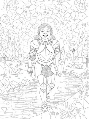 Cubist Painting - B&W