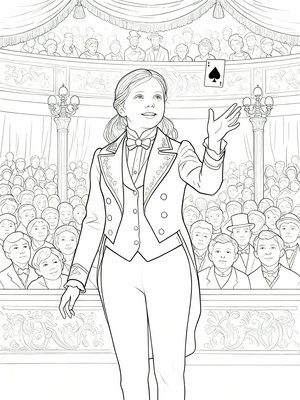 Impressionist Painting - B&W