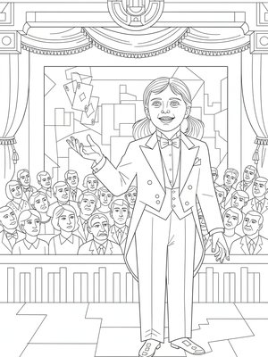 Cubist Painting - B&W