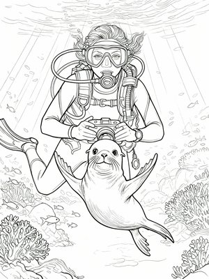 Impressionist Painting - B&W