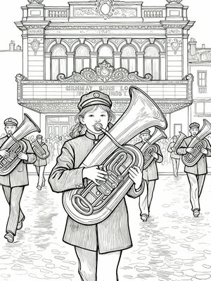 Impressionist Painting - B&W