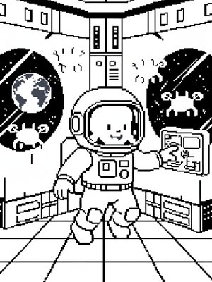 Pixel Art - B&W