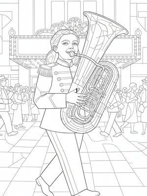 Cubist Painting - B&W